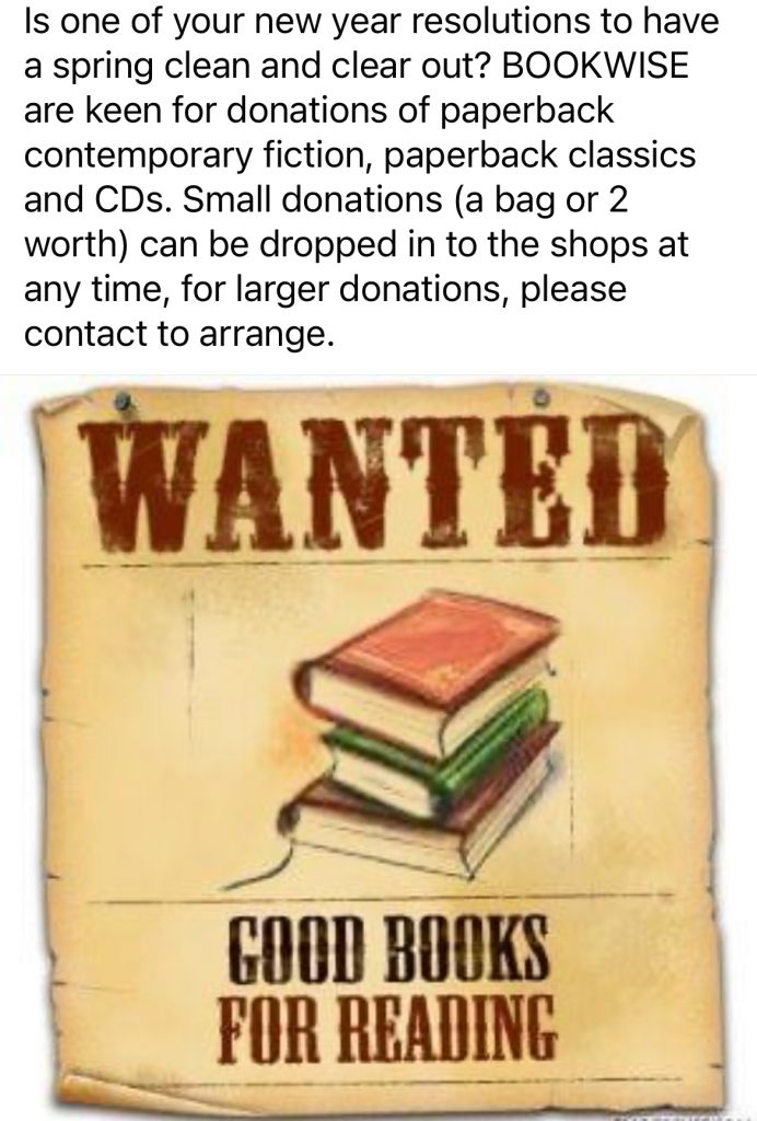 Request for donations - contact the Nottingham shop to arrange